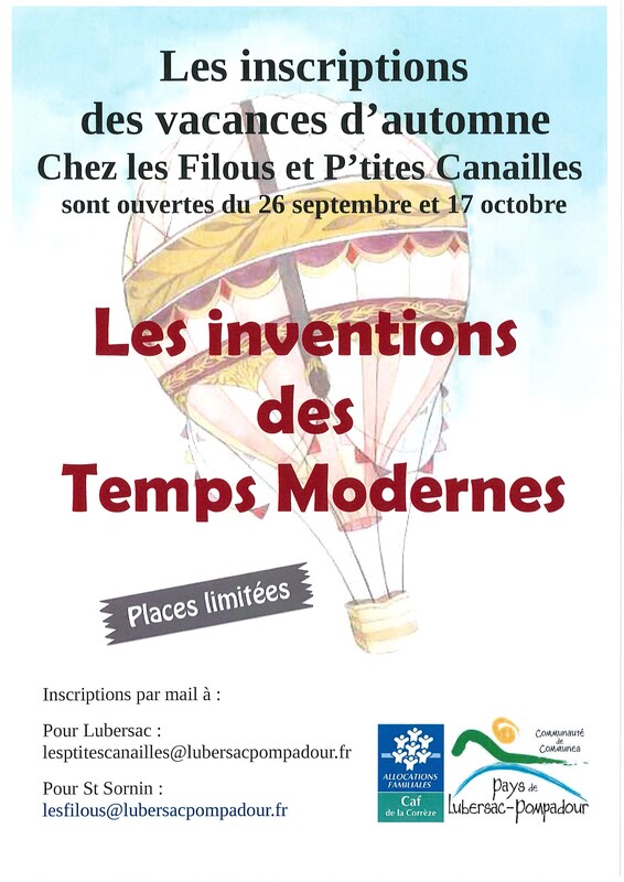 affiche vacances automne 2022
