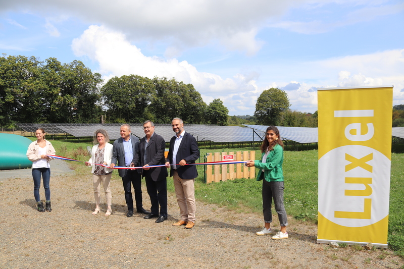 inauguration parc solaire Lubersac sur le site Les Gatouilles