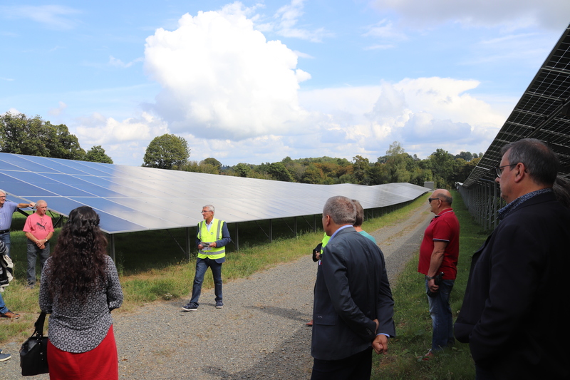 inauguration parc solaire site Les Gatouilles Lubersac