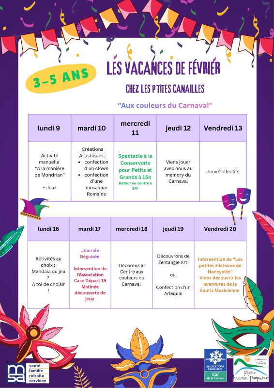 3 6 ans février lubersac 2026